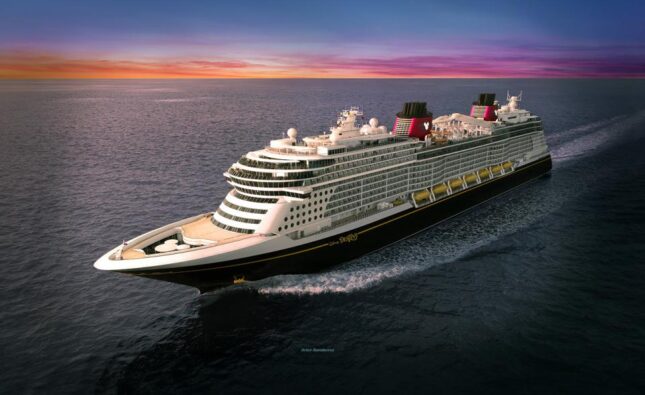 Disney Destiny Cruise Ship at Sea